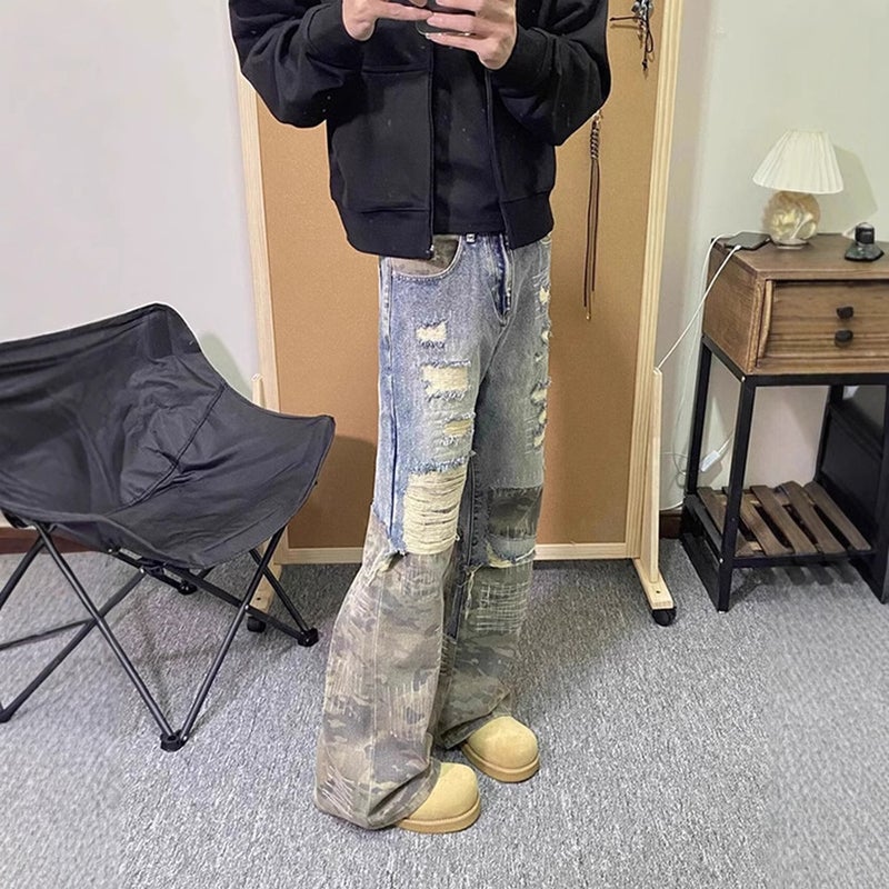 Unisex Casual Daily Denim Jeans - Image 4