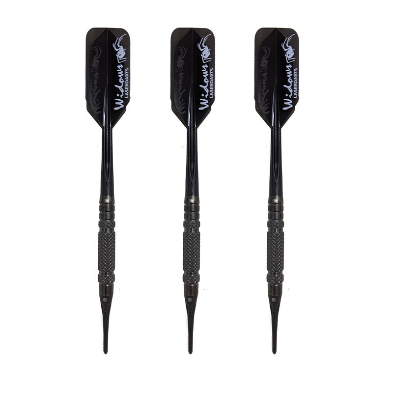 Laserdarts Black Widow Soft Tip Tungsten Darts Knurled Barrel 18 Gram - Image 4