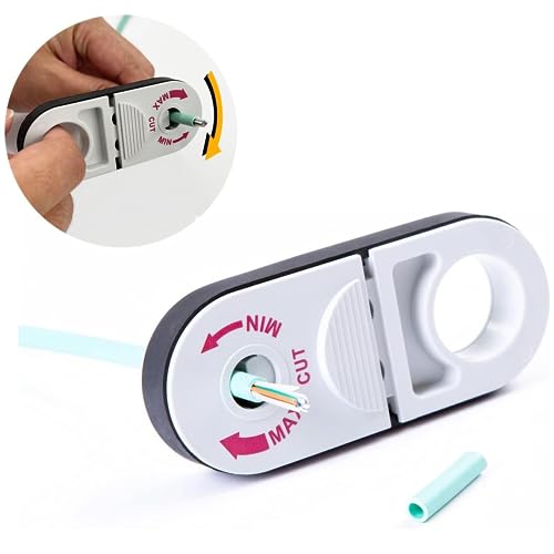 GROWORD Universal Network Wire Stripping Tool for Cat5e, Cat 6, Cat 6a, Cat7, Cat 8 - Professional Coaxial Cable Stripper, And Cutters - Utp, Stp, Sftp Pocket Cable Stripper Tool（White） - Image 1