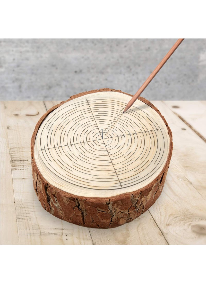 POWERTEC POWERTEC 10" Round Center Finder Tool Compass Acrylic for Irregular Shapes, Drawing Circles on Wood, Poster Board, Plastic, Measuring Tools for Wood Lathe, Woodworking, Carpenter (71421)  - Image 5
