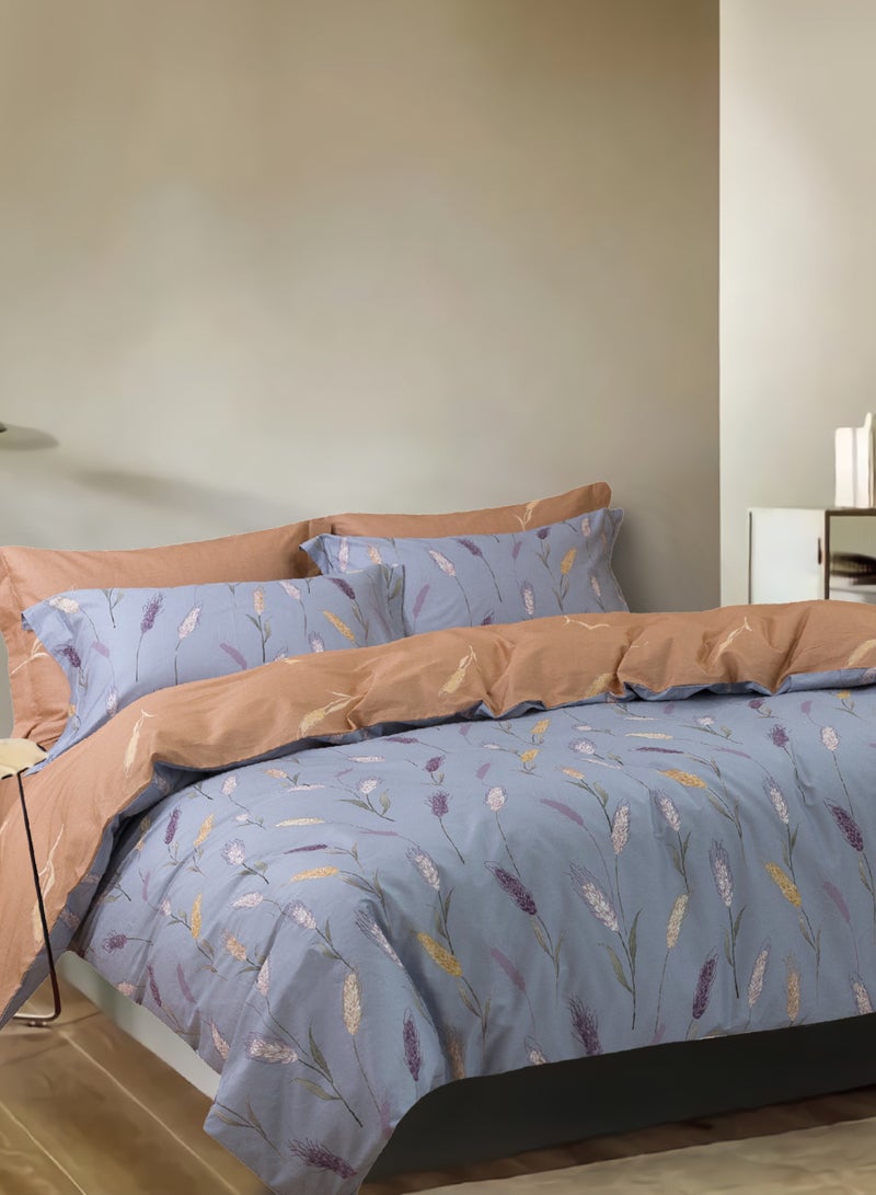 القطن المكرر براون 200 * 230cm مجموعة السرير أربعة قطعة  - Image 1