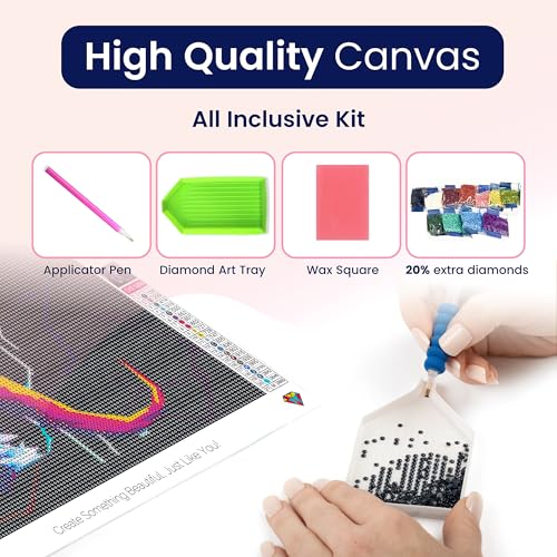 Modern Merch Marvel Diamond Art Kits for Adults, Venom 5D Diamond Painting for Adults, DIY Marvel Wall Art, Venom Wall Decor Cross Stitch Gem Art, Full Round Drill 12x12in - Image 5
