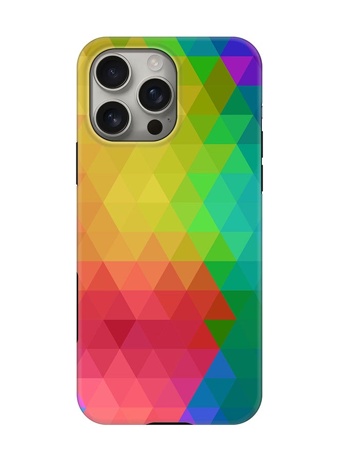 Stylizedd Tough Pro Magnetic Case for iPhone 16 Pro Max, Dual Layer hybrid PC + TPU Mobile Cover Matte - Tropical Prism  - Image 1