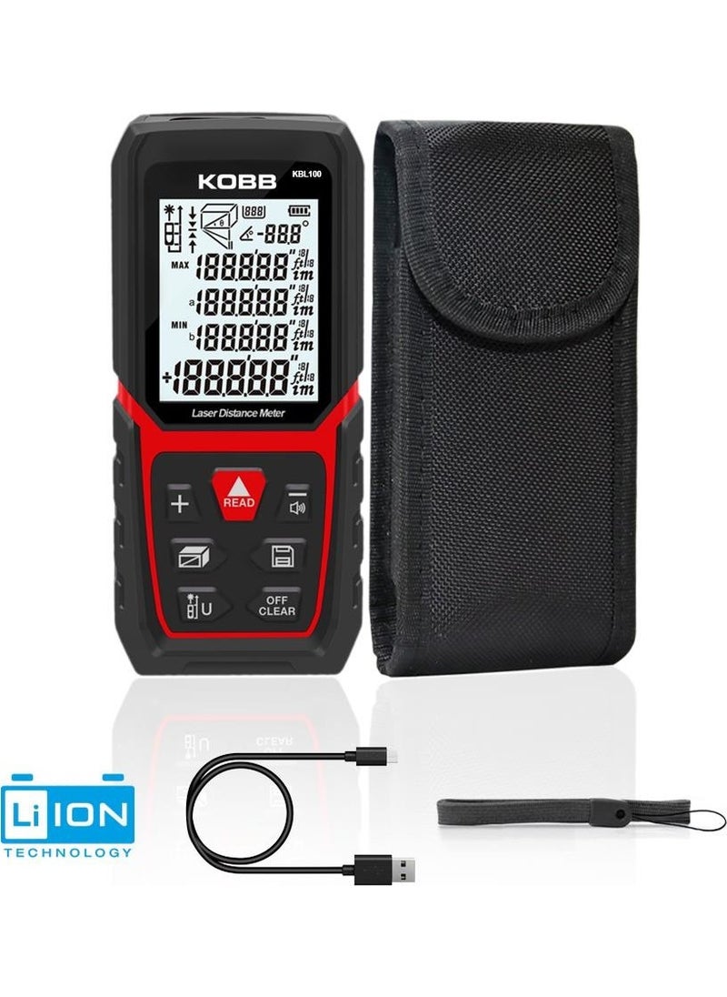 KOBB KBL100 100M Professional Li-Ion Rechargeable Laser Meter  - Image 1