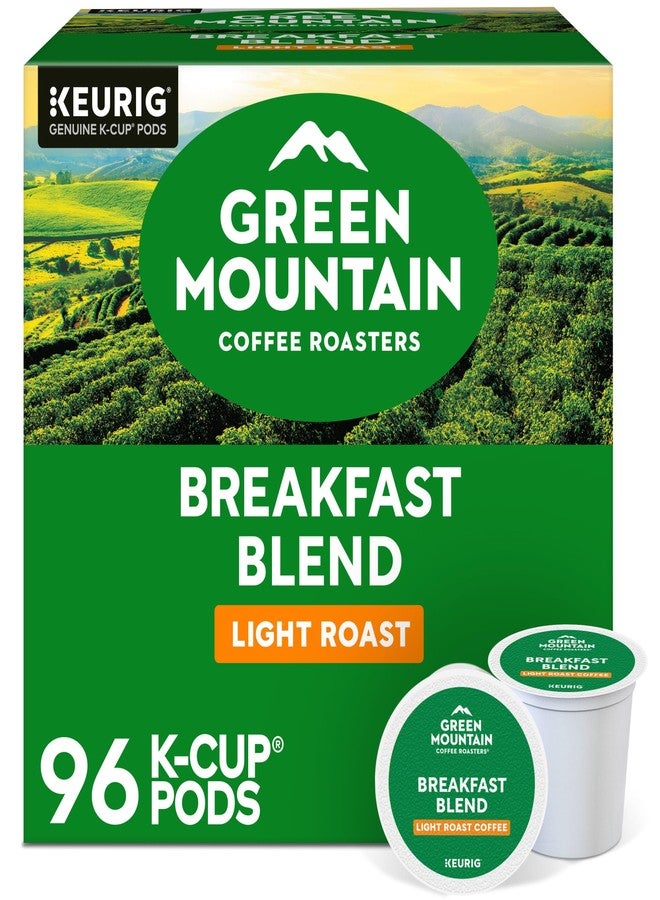Green Mountain Coffee Roasters كبسولات قهوة جرين ماونتن كوفي روسترز بريكفاست بلند، قهوة محمصة خفيفة، 96 كبسولة - Image 1