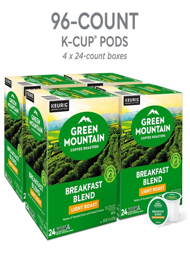 Green Mountain Coffee Roasters كبسولات قهوة جرين ماونتن كوفي روسترز بريكفاست بلند، قهوة محمصة خفيفة، 96 كبسولة - Image 3