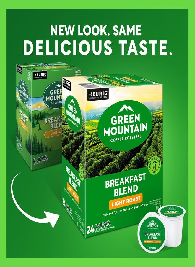 Green Mountain Coffee Roasters كبسولات قهوة جرين ماونتن كوفي روسترز بريكفاست بلند، قهوة محمصة خفيفة، 96 كبسولة - Image 2