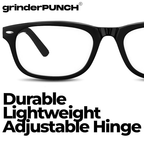 grinderPUNCH High Magnification Power Readers Slim Reading Glasses 4.00-6.00 Black/4.00 - Image 5