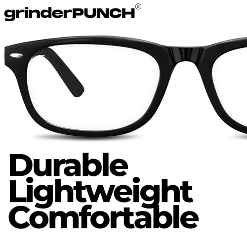 grinderPUNCH High Magnification Power Readers Slim Reading Glasses 4.00-6.00 Black/4.00 - Image 3