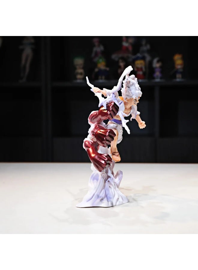 Rally Monkey D. Luffy Gear 5 Figure – Nika Fire Punch One Piece Anime Collectible - Image 5