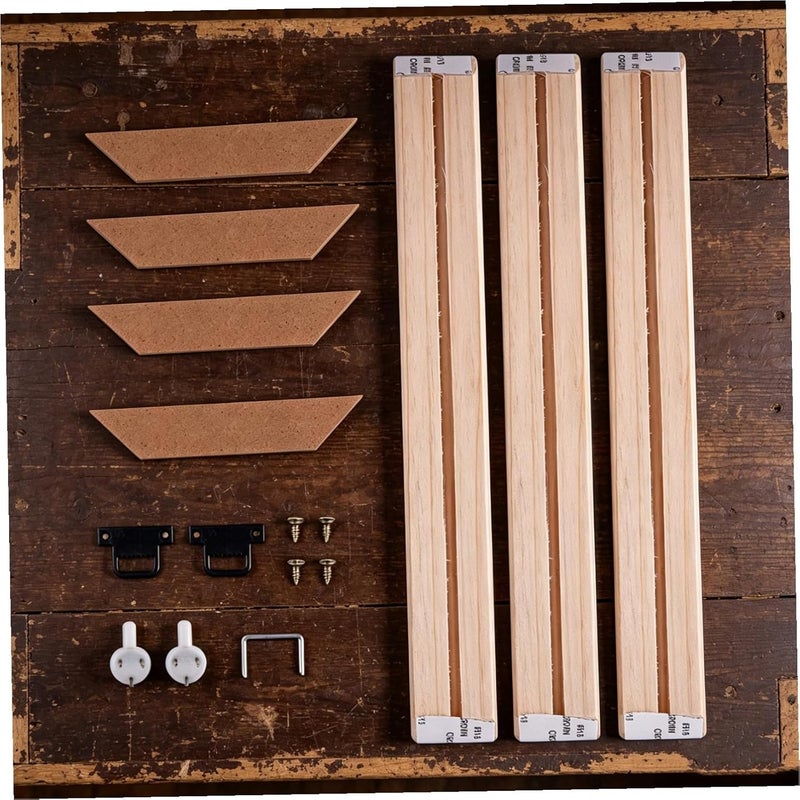 إطار صور خشبي DIY، مقاس 25x25 سم، مصنوع من خشب متين، للعرض على الحائط أو على سطح الطاولة، لزينة المنزل - Image 4