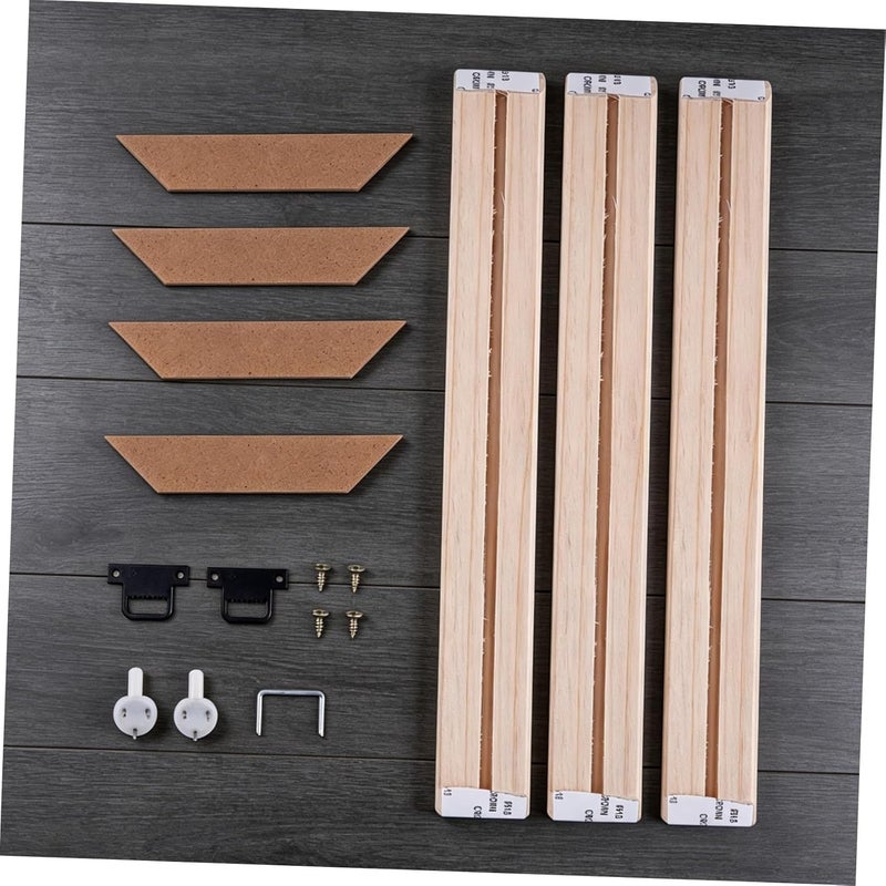إطار صور خشبي DIY، مقاس 25x25 سم، مصنوع من خشب متين، للعرض على الحائط أو على سطح الطاولة، لزينة المنزل - Image 5