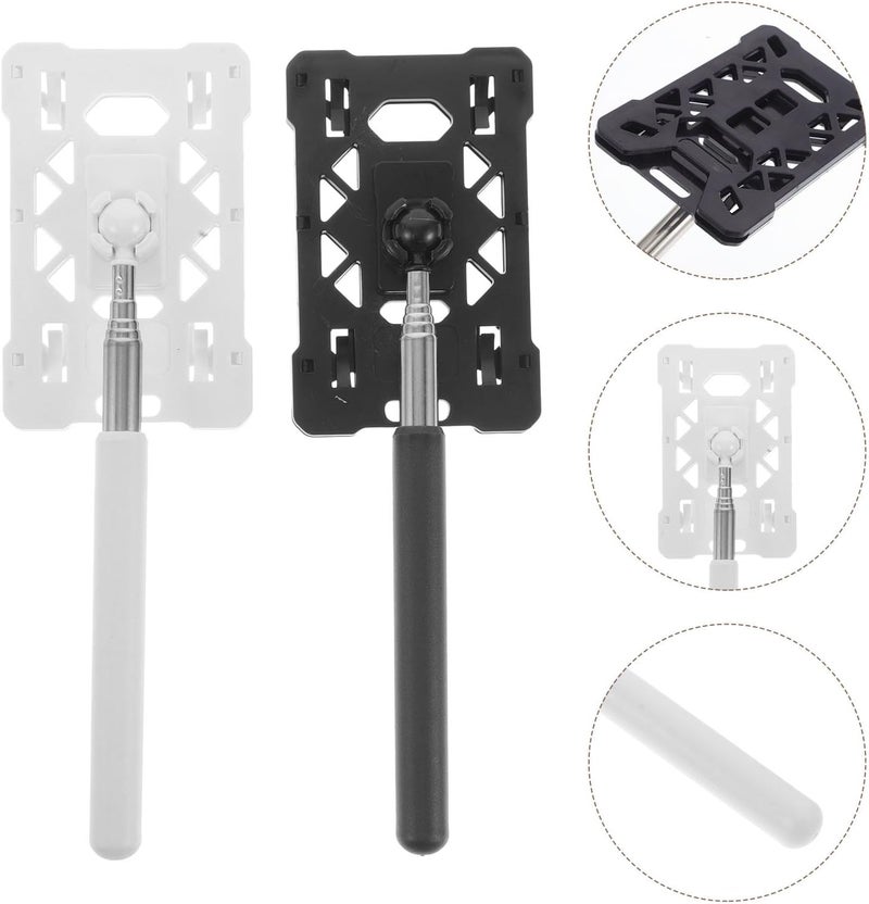 FUNOMOCYA Pack of 2 Telescopic Pole for Toll Cards, Extendable ID Holder, Plastic Card Holder for Parking, Telescopic Card Holder, Stick, Parking Pole Extension Card Holder - Image 1