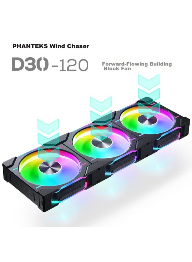 Phanteks D30 Building Block Edition Jingye 12cm Case Water Cooling Radiator Argb Temperature Control Fan - Image 1