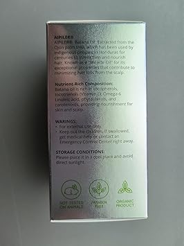 AIPILER Organic Batana Oil for Hair Growth Dr Sebi approved unrefined 100 pure and raw from Honduras for women and man everyday nature hair care 100ml - Image 4