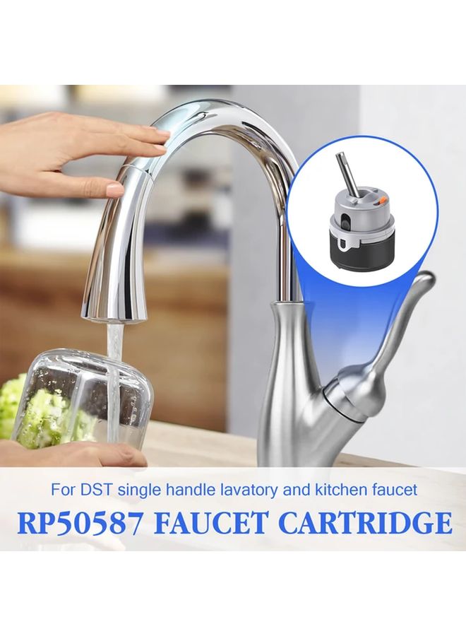 1 قطعة خرطوشة صنبور DST بديلة، مرشح صمام دش معدني مع مفتاح سداسي - Image 2