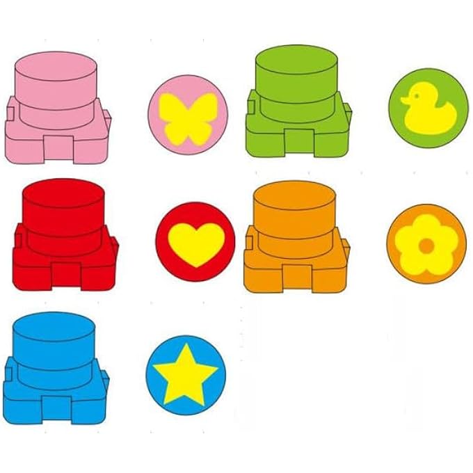 FINGER PAINT SET WITH STAMPS – MULTI-COLOR - Image 2