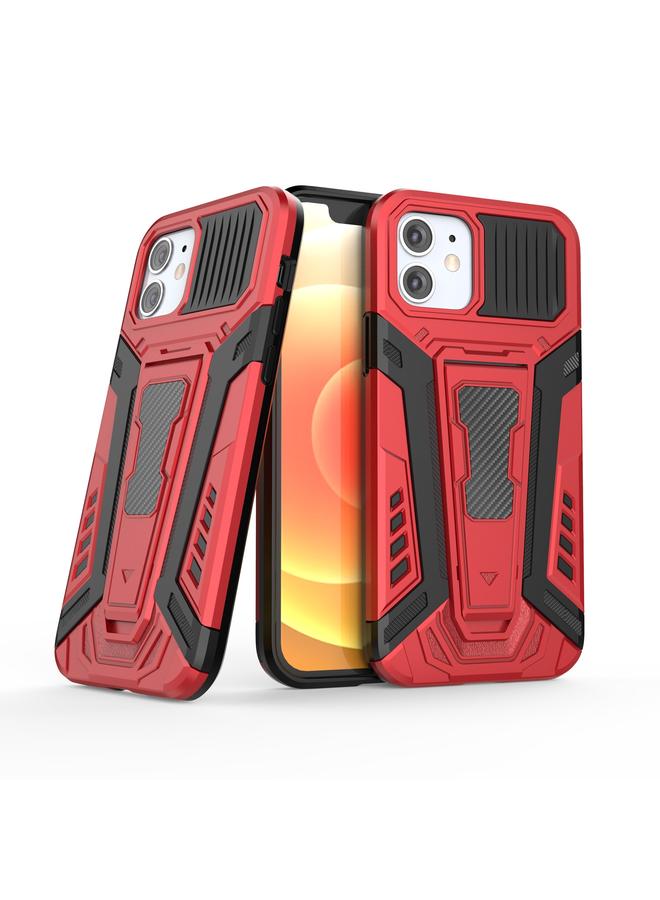 زبون جراب لهاتف iPhone 12 mini War Chariot Series Armor شامل مقاوم للصدمات مصنوع من مادة PC + TPU مع حامل غير مرئي - Image 2