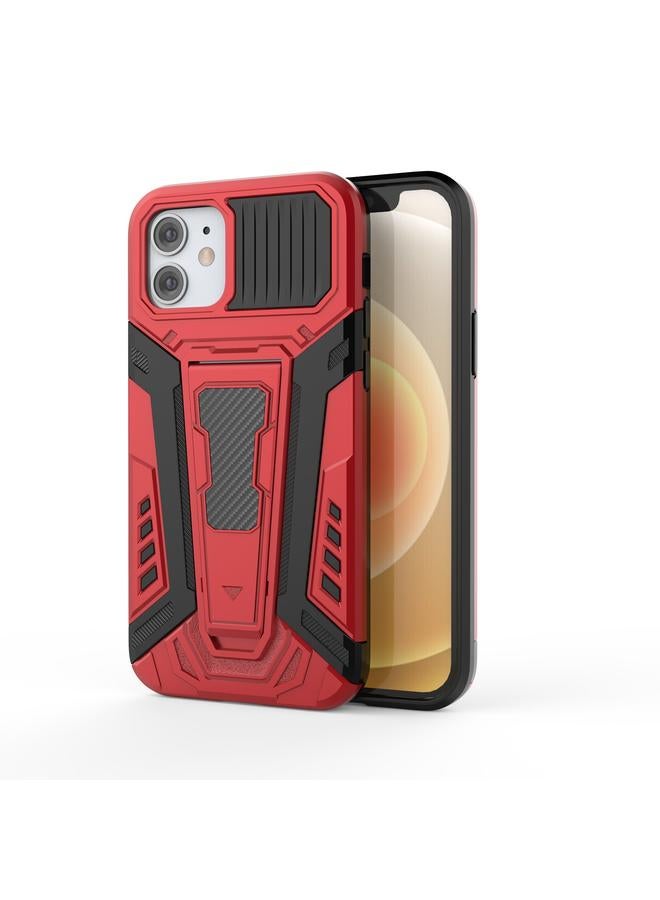 زبون جراب لهاتف iPhone 12 mini War Chariot Series Armor شامل مقاوم للصدمات مصنوع من مادة PC + TPU مع حامل غير مرئي - Image 1