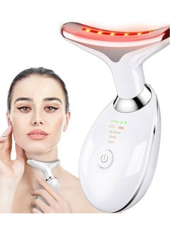 ELTRAZONE 1PC Lifting And Tightening Household Electric Massage Beauty Instrument – Advanced Neck & Face Skin Care Device For Wrinkle Removal, Anti-Aging, Firming, Skin Rejuvenation, Blood Circulation Boost – Rechargeable, Portable & Easy To Use – White  - Image 4