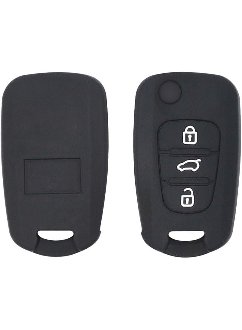 3 Buttons Silicone Flip Key Shell Cover Case for KIA Rio, Rio K2, Rondo, Soul, Sportage, Ceed, CeedPro, Cerato, Picanto, Remote Protection Case - Image 1