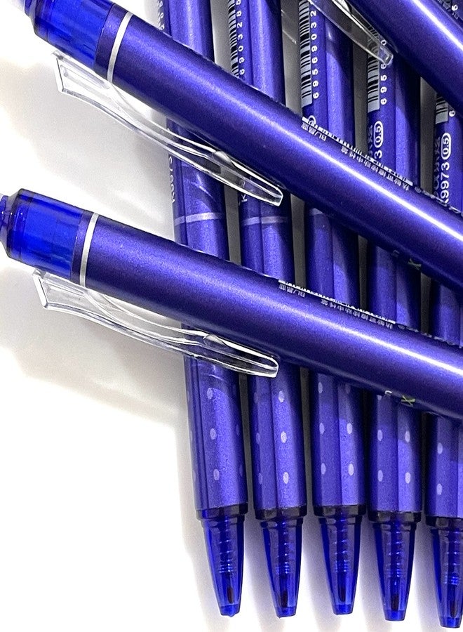 sencoo 5 pack Erasable Blue Gel Pens Retractable Erasable Blue Ink Rollerball Pens Students Stationery Office Pens School Prize Girl Gift Pens - Image 5
