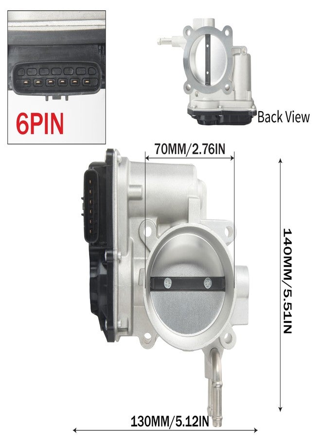 DOSKJOK 22030-36010 Electronic Throttle Body Assembly Replacement for Camry Highlander RAV4 Sienna Venza tC - Image 2