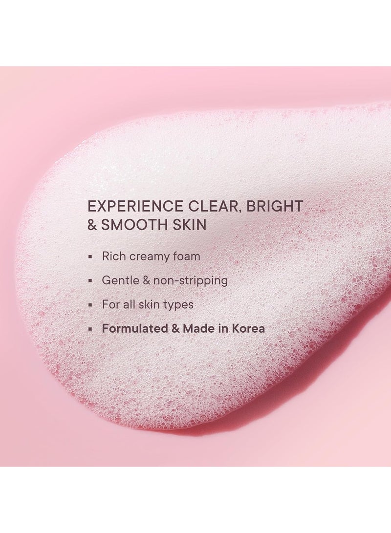 Quench Brightening Foam Cleanser with Cherry Blossom Radiance | Korean Face Wash for Glowing Skin | Removes Makeup, Dirt & Impurities | Brightens Dull Skin | Made in Korea (100ml) - Image 4