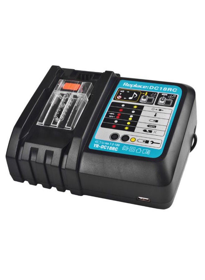 NIBEMINENT Replacement Battery Charger For Makita Black  - Image 2
