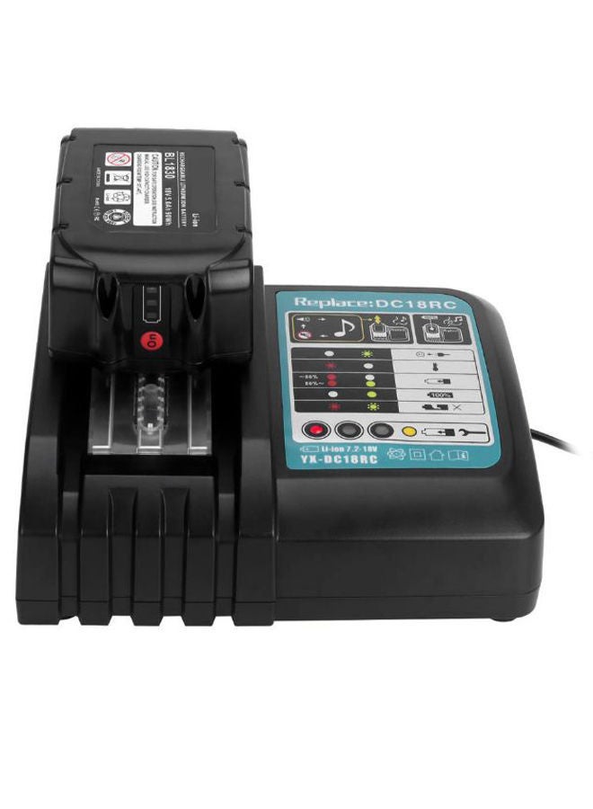 NIBEMINENT Replacement Battery Charger For Makita Black  - Image 1