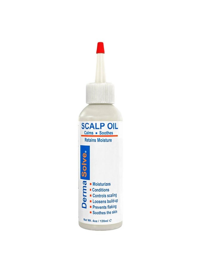 Dermasolve Dermasolve 4 oz Psoriasis, Seborrheic Dermatitis, & Dandruff Scalp Oil | Dermatologist Approved | Itchy, Flaky Scalp Relief | Clinically Tested, Long-Lasting Itch-Free, High-Performance Formula  - Image 1