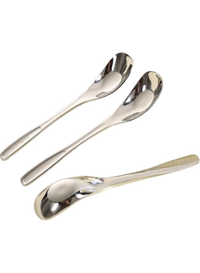 GRASEY Guangyi 316l Stainless Steel Soup Ladle And Spoon, Enlarged Yuanbao Spoon For Eating, Children's 2-piece Set, Gy8670 - Image 3