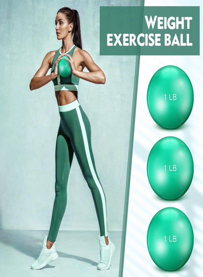 Seenelling 4 Pcs Weighted Toning Balls for Exercise Weighted Balls Weighted Toning Exercise Ball Gym Balls Exercise Soft Medicine Balls for Exercise, Pilates, Yoga, Balance, Flexibility - Image 4