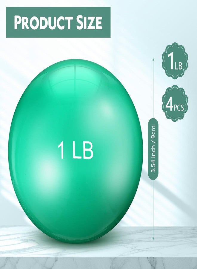 Seenelling 4 Pcs Weighted Toning Balls for Exercise Weighted Balls Weighted Toning Exercise Ball Gym Balls Exercise Soft Medicine Balls for Exercise, Pilates, Yoga, Balance, Flexibility - Image 2