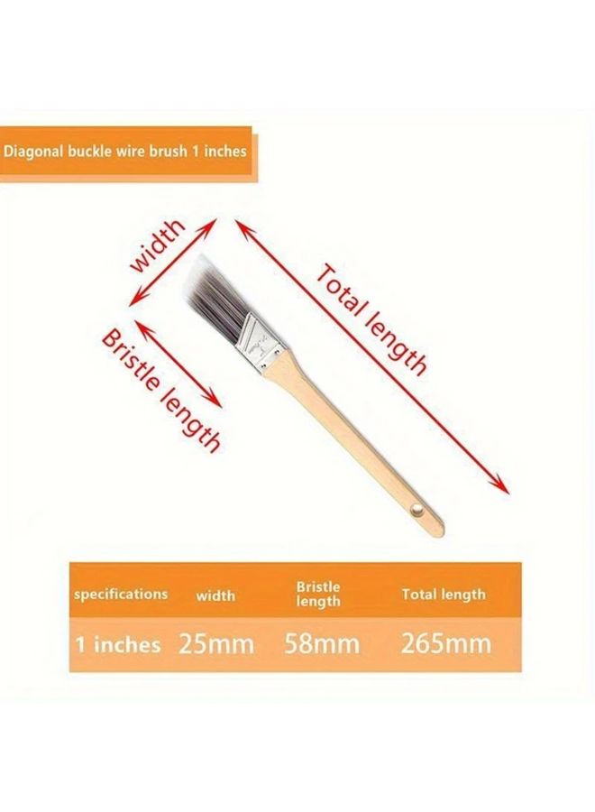 2 Inch Paint Brush with Abrasive Tip for Smooth Application Durable Plastic Fiber Bristles - Image 4