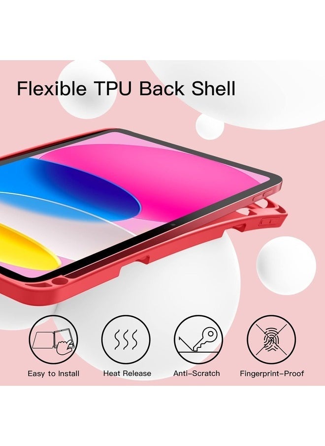 Raxoom Light Pink iPad Air 11 Inch Case (M2, 6th/5th/4th Gen) - Slim Trifold Stand with Magnetic Closure, Durable Protection, Supports Apple Pencil Pro & US - Image 3