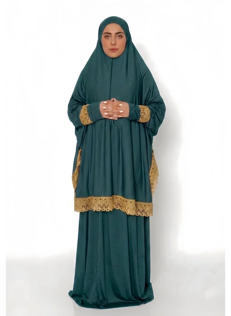 Two Piece Islamic prayer dress for women -Prayer Clothes Abaya For women -Umrah essentials for women -Prayer dress women