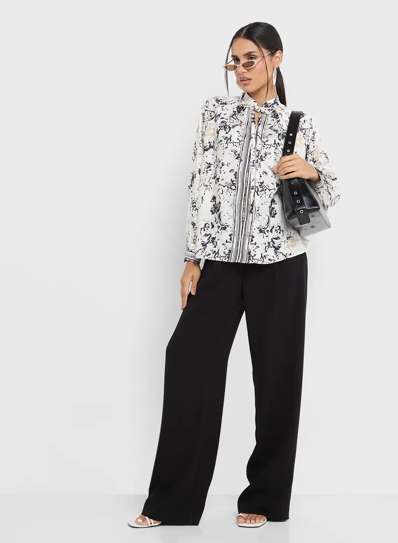 ELLA Abstract Print Top