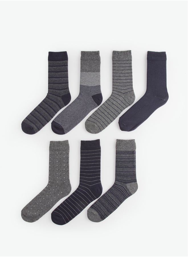 Striped Men's Socks 7 Pack - pzsku/Z4B618AA0F06AF47AC432Z/45/_/1735652066/3093dfaf-724a-41e5-a879-27da75e2e059