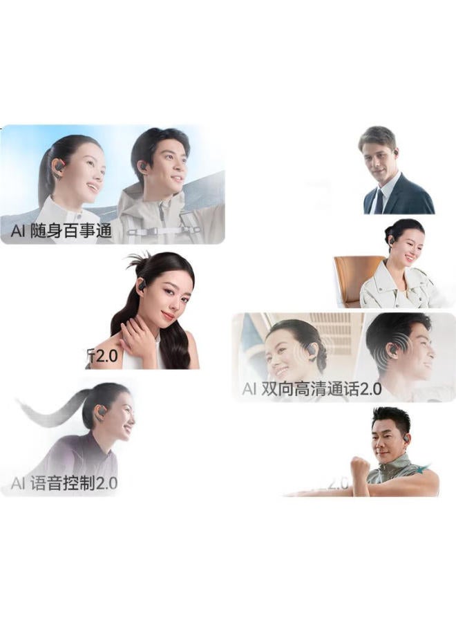 Cleer Arc 5Th Generation Open-Ear Ai-Powered Dolby Sound Master Bluetooth Sports Earphones Gift Compatible With Huawei Apple - Phantom Black - Image 1