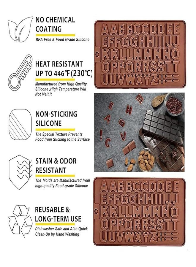 SpiderJuice Creative Flexible Small Thin Alphabets Hypen Equal Sign Full Stops 52 Cavity Ice Cube Mold Silicone Tray with Easy Pop Out Jelly, Chocolate, Cakes, Ice, Popsicle, Lollies Maker, Birthday - Image 5