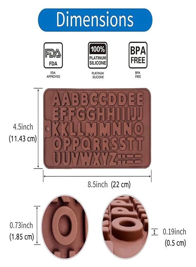 SpiderJuice Creative Flexible Small Thin Alphabets Hypen Equal Sign Full Stops 52 Cavity Ice Cube Mold Silicone Tray with Easy Pop Out Jelly, Chocolate, Cakes, Ice, Popsicle, Lollies Maker, Birthday - Image 2