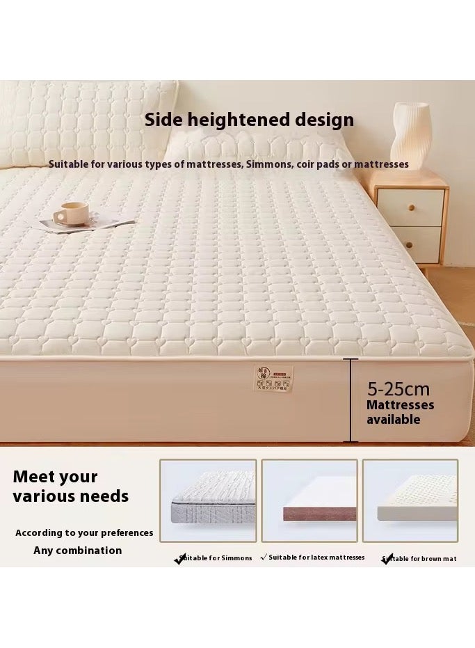 Yahor High Quality 3-Piece Natural Cotton Bedding Set, Extremely Hot and Cool Bedding Set with 2 Pillowcases,Summer Anti-Heat Mattress, Refreshing Breathable Sheet, Nighttime Antiperspirant 200*220cm - Image 2