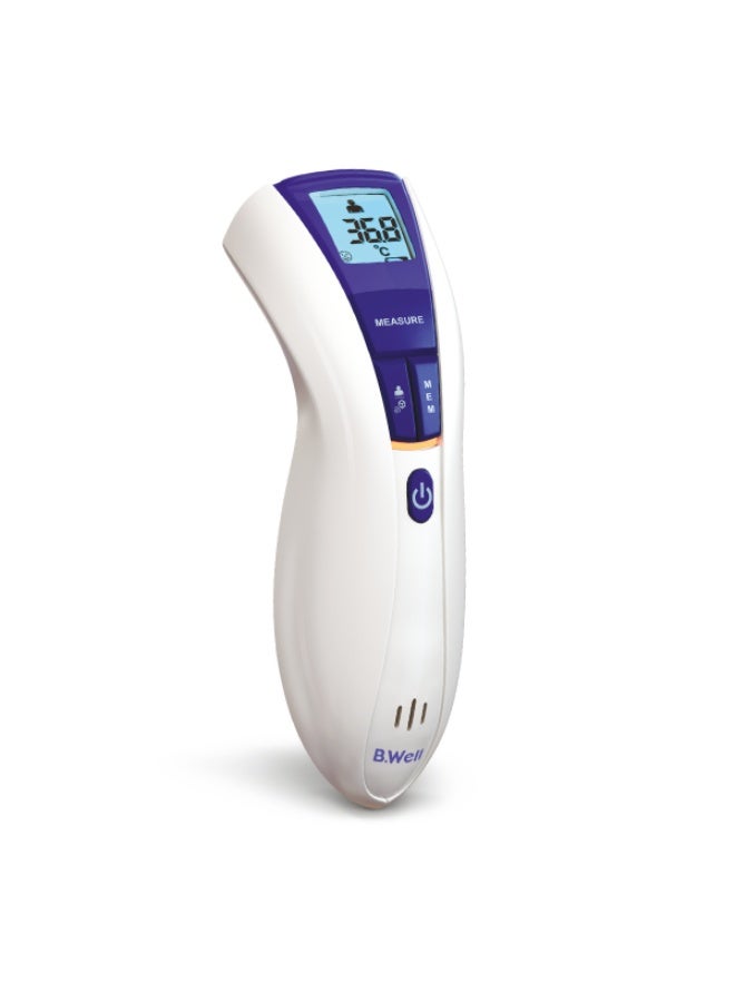 بي.ويل جهاز ترمومتر بالأشعة تحت الحمراء WF-5000 بدون تلامس لقياس درجة الحرارة من الجبهة بدقة وأمان للكبار والأطفال - Image 1