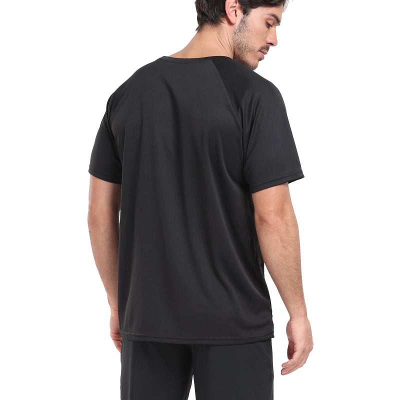 HovSiyla 5 Pack Running Shirts Men Sport Tops Dry Fit Gym Wicking Athletic T Shirts Breathable Cool Workout Shirts Black 2XL/02 - Image 2