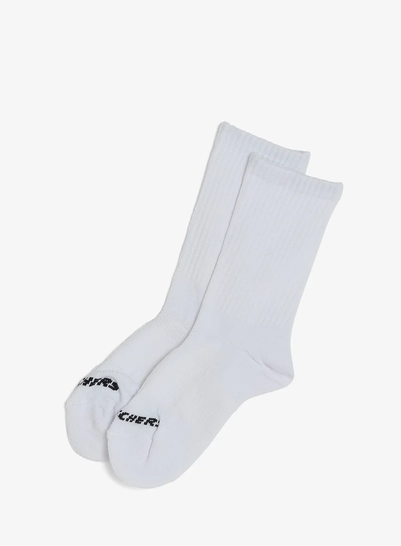 SKECHERS Kids 6 Pack Half-Terry Crew Socks