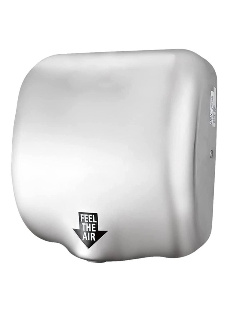 LACOT GENERAL TRADING LLC مجففات الأيدي التجارية، مجفف الأيدي الكهربائي المضغوط بالهواء الساخن، منفاخ تجاري أوتوماتيكي بقوة 1800 وات من الفولاذ المقاوم للصدأ عالي التحمل - Image 1