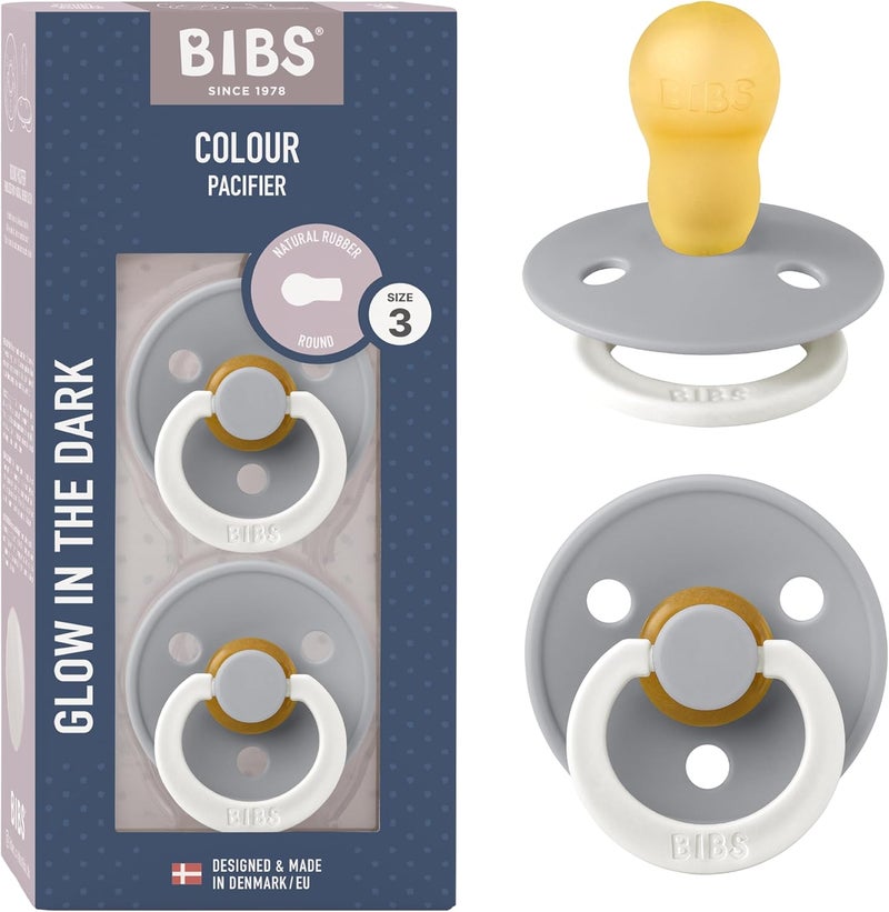 BIBS Colour Night Glow Pacifier 2-Pack - Image 1