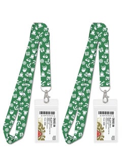 Cruise On Lanyards For Cruise Key Cards [2 Pack] With Waterproof Key Cruise Card Holder (Green)  - Image 2