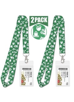 Cruise On Lanyards For Cruise Key Cards [2 Pack] With Waterproof Key Cruise Card Holder (Green)  - Image 3